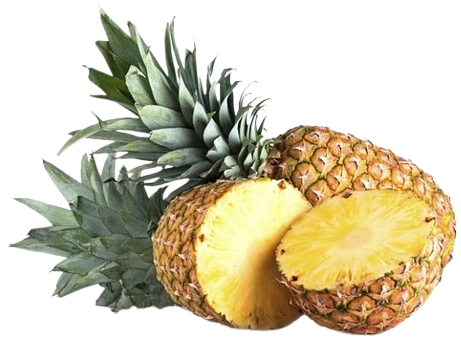 Obst-Kruse-Ananas